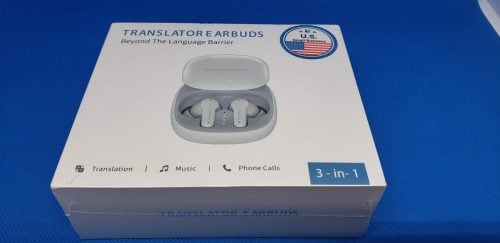 Click to view full screen Lavnov™ Translator Earbuds photo review