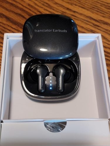 Click to view full screen Lavnov™ Translator Earbuds photo review