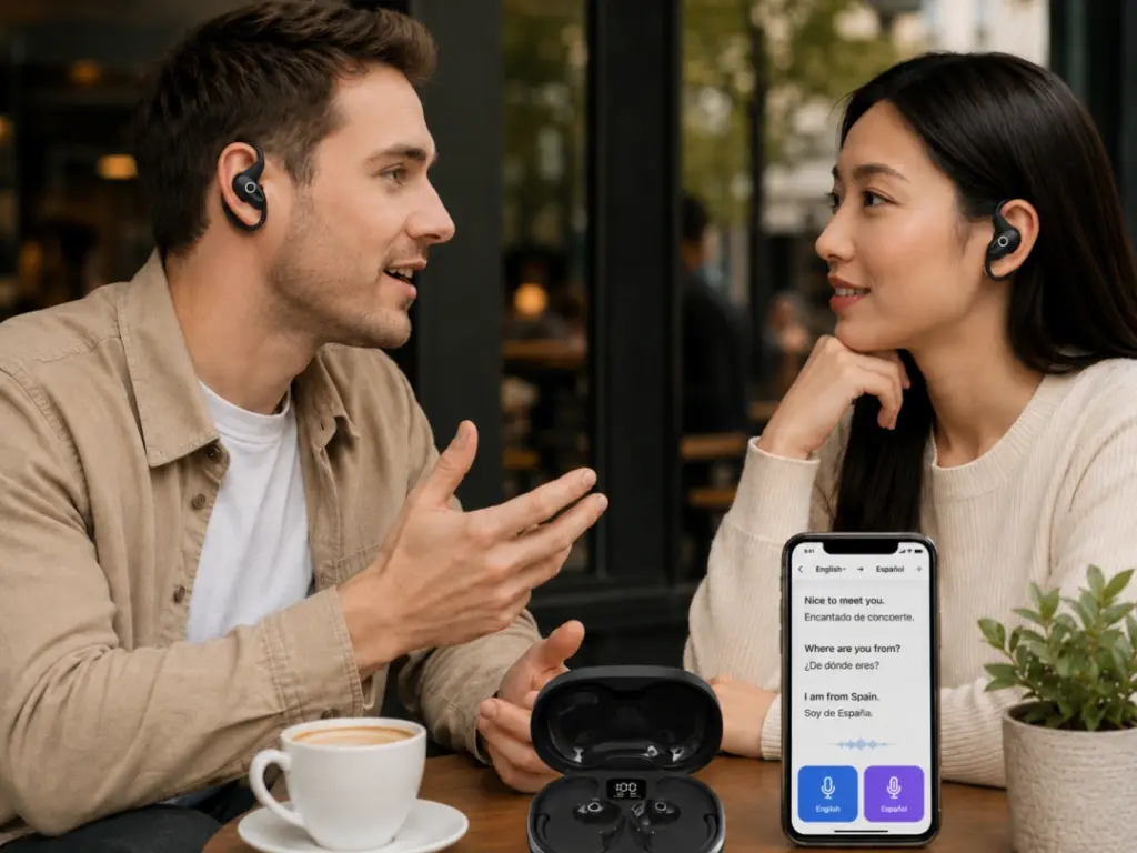 Lavnov M95 Offline Translation Earbuds